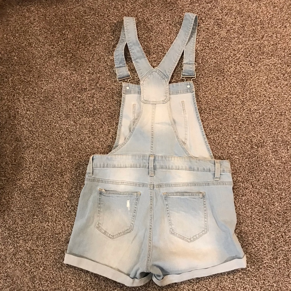 Blue Spice Shorts Overalls - Picture 3 of 5